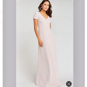 NWT Show Me Your Mumu Geneva maxi bridal dress long V-neck bridesmaid we…